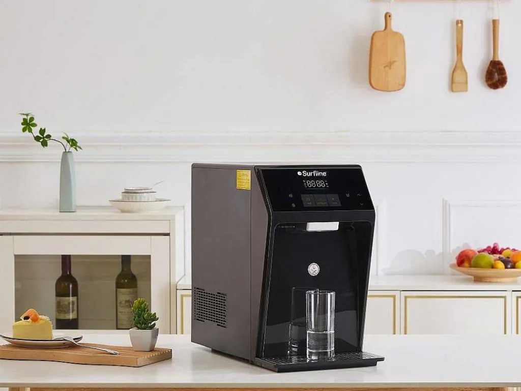 Compacte, Zuiverende Waterfontein - Koud/Warm Water - Zwart - Wateria-Vente-unique Discount