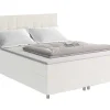Complete Boxspringset Met Hoofdbord + Bedbodems + Matras + Dekmatras Siero Van Ysmee - 180 X 200 Cm - Stof - Ivoor-Ysmée Sale