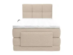 Complete Boxspringset Met Gestoffeerd Hoofdbord Elektrisch Verstelbare Relaxbedbodems Met Matras Met Topmatras 100 X 200 Cm Stoffen Bekleding Beige Lodi Van-Palacio Sale
