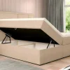 Complete Decoratieve Beddenset Met Hoofdbord + Opbergruimte + Matras + Dekmatras - 160 X 200 Cm - Beige - Loumia Van-DREAMEA New