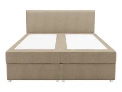 Complete Set Met Boxspring En Hoofdbord + Bedbodem + Matras + Topmatras - 180 X 200 Cm - Stof - Beige - Onan Van Ysmee-Ysmée Discount