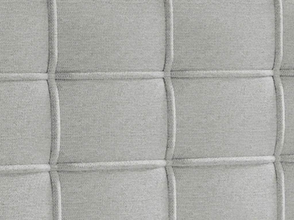Complete Set Met Boxspring En Gecapitonneerd Hoofdbord + Bedbodem + Matras + Topmatras - 180 X 200 Cm - Stof - Lichtgrijs - Inao Van Ysmee-Ysmée Best