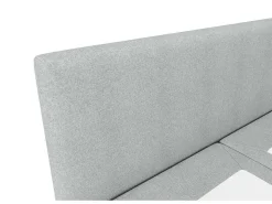 Complete Set Met Boxspring En Hoofdbord + Bedbodem + Matras + Topmatras - 180 X 200 Cm - Stof - Lichtgrijs - Onan Van Ysmee-Ysmée Outlet