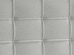Complete Set Met Boxspring En Gecapitonneerd Hoofdbord + Bedbodem + Matras + Topmatras - 160 X 200 Cm - Stof - Lichtgrijs - Inao Van Ysmee-Ysmée Online