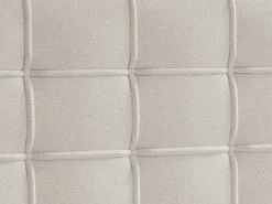 Complete Set Met Boxspring En Gecapitonneerd Hoofdbord + Bedbodem + Matras + Topmatras - 180 X 200 Cm - Stof - Beige - Inao Van Ysmee-Ysmée Online