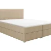 Complete Set Met Boxspring En Hoofdbord + Bedbodem + Matras + Topmatras - 160 X 200 Cm - Stof - Beige - Onan Van Ysmee-Ysmée Clearance