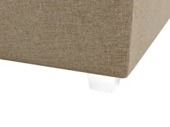Complete Set Met Boxspring En Hoofdbord + Bedbodem + Matras + Topmatras - 160 X 200 Cm - Stof - Beige - Onan Van Ysmee-Ysmée Clearance