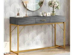 Console Met 1 Lade - Moderne Stijl - Grijs-ModernLuxe Hot