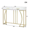 Console Met 2 Lades - Moderne Stijl - Wit & Goud-ModernLuxe Sale