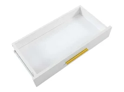 Console Met 2 Lades - Moderne Stijl - Wit & Goud-ModernLuxe Sale