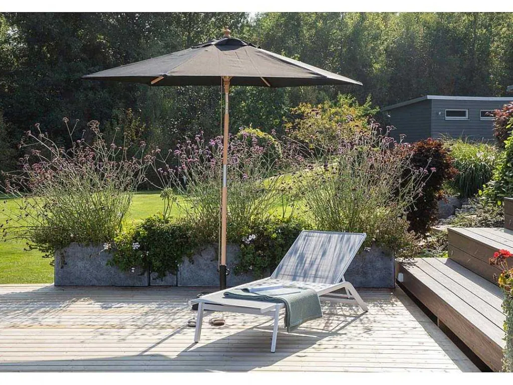 Corypho Parasol Met Kantelfunctie Zwart.-Vente-unique New