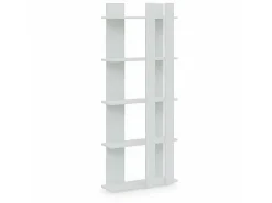 Cristiana Boekenkast, Wit, 75X20X180 Cm,-EPIKASA Discount