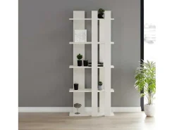 Cristiana Boekenkast, Wit, 75X20X180 Cm,-EPIKASA Discount