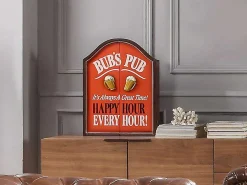 Dartboard En Decorative Plaat Happy Hour-Vente-unique Sale