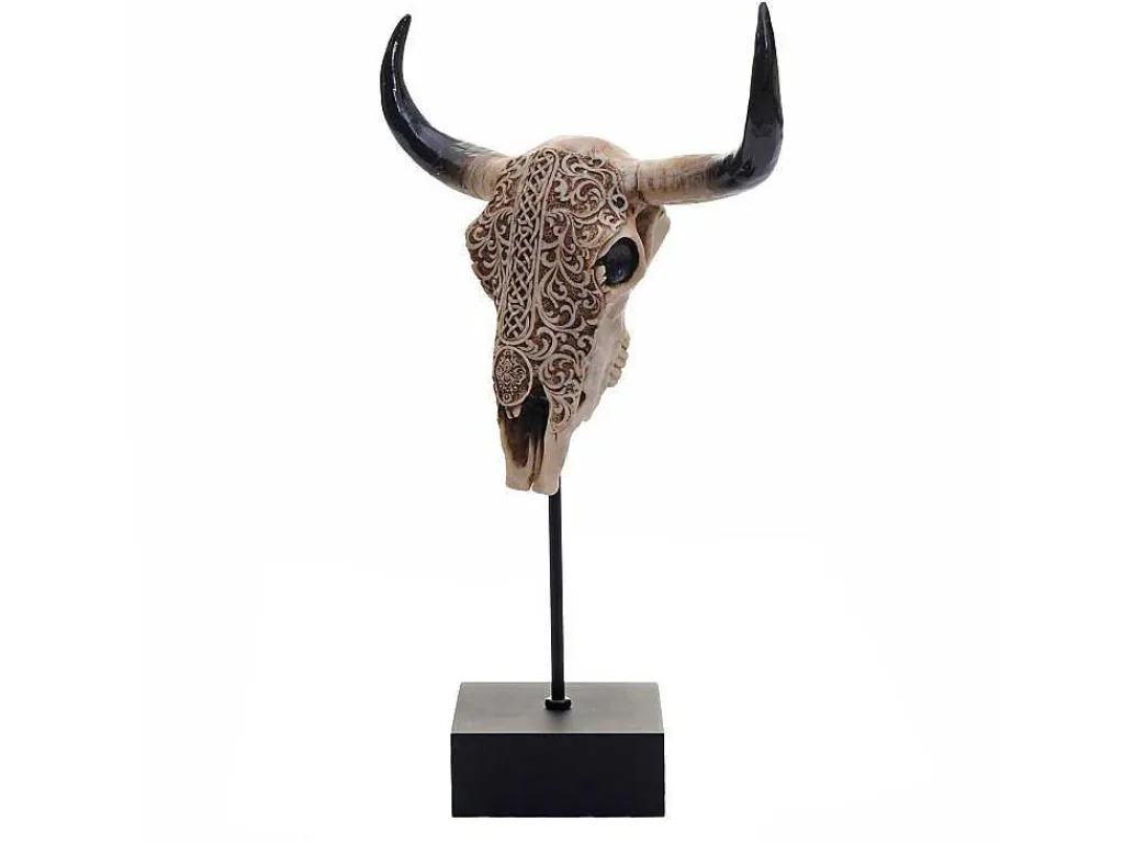 Decoratief Staand Figuur Koeienschedel Mcw-D30-Vente-unique