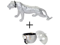 Decoratiefiguur Luipaard Appel (Set Van 2)-Vente-unique New