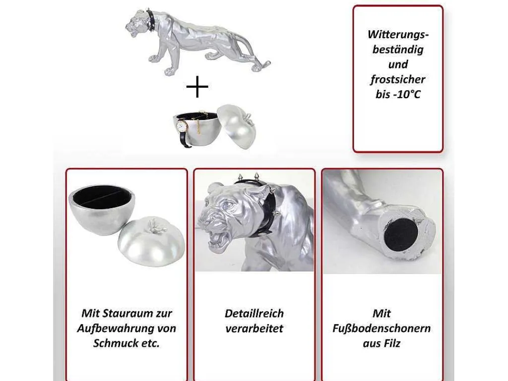 Decoratiefiguur Luipaard Appel (Set Van 2)-Vente-unique New
