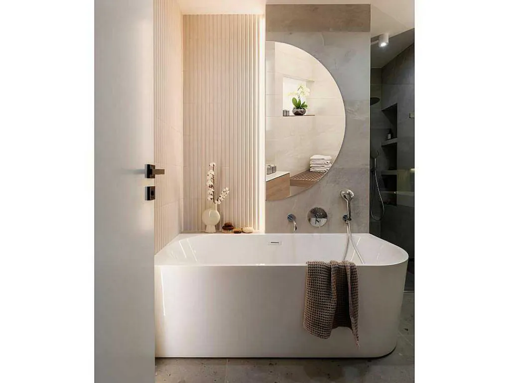 Decoratieve Halfcirkel Wandspiegel 1/2 O60-Vente-unique Best