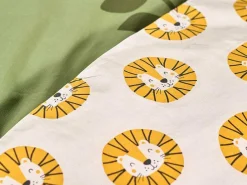 Dekbedovertrek Voor Kinderen Van Katoen 57 Draden /Cm - Dekbedhoes 140 X 200 Cm + 1 Kussensloop 63 X 63 Cm - Junglemotief - Junglia-OZAIA Sale