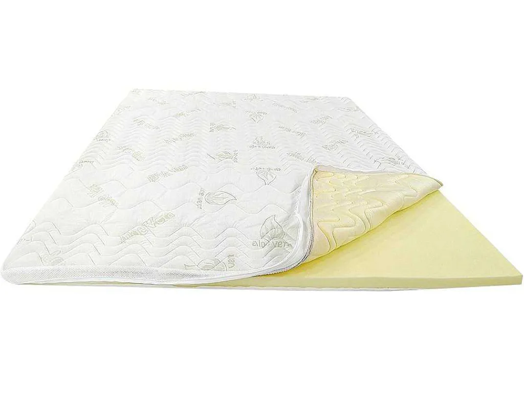 Dekmatras Met Vormgeheugenschuim Aloe Vera Van - 140 X 190 Cm-NATUREA Best