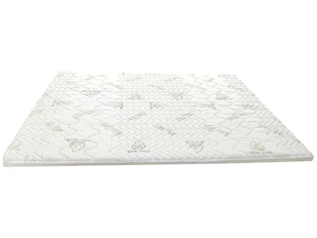 Dekmatras Met Vormgeheugenschuim Aloe Vera Van - 160 X 200 Cm-NATUREA Online