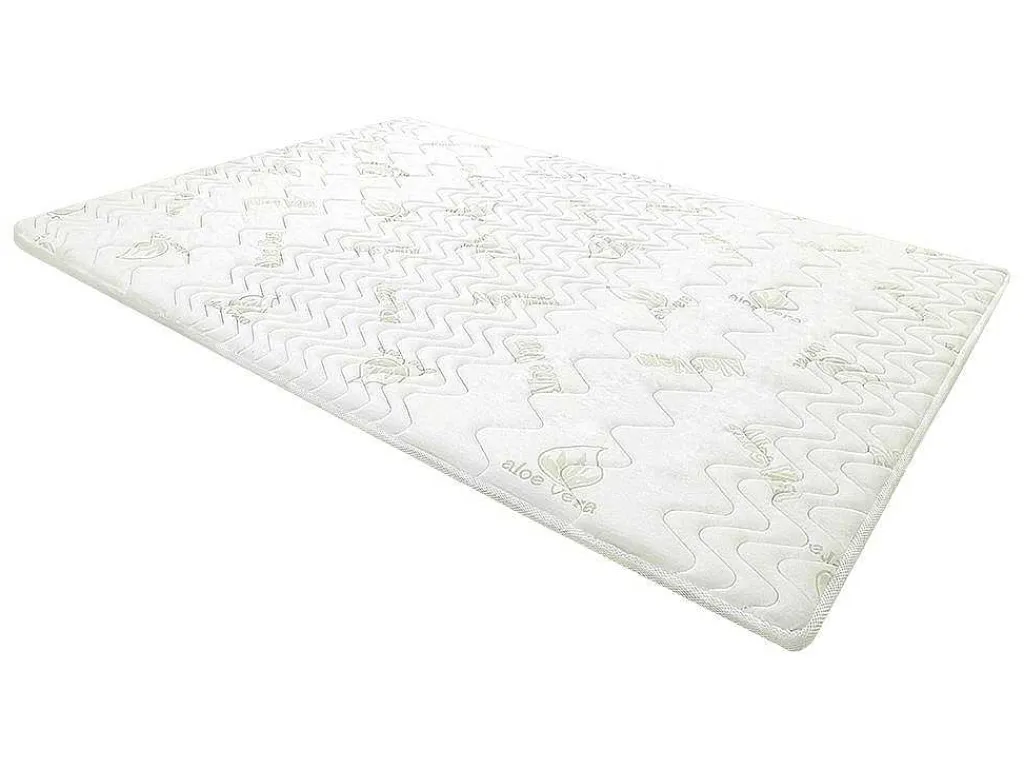 Dekmatras Met Vormgeheugenschuim Aloe Vera Van - 160 X 200 Cm-NATUREA Online