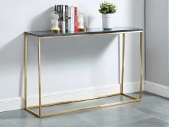 Design Sidetable Aretha - Marmer En Metaal - Zwart En Goudkleurig - Van-PASCAL MORABITO Hot