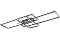 Design-Plafondlamp Met Ledverlichting Van Aluminium En Metaal - L104 X H42 Cm - Zwart - Harlow-OZAIA Clearance
