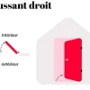 Deur Van Geglazuurd Staal En Inox H.207 X B.100 Cm Antraciet - Links Duwen - Braga-Vente-unique Discount