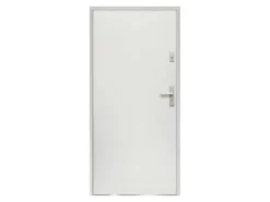 Deur Van Staal H.207 X B.100 Cm Wit - Rechts Duwen - Agueda-Vente-unique Outlet