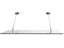 Deurluifel Van Roestvrij Staal 150 X 100 Cm Plat En Kantelbaar, Zilver - Rami-Vente-unique