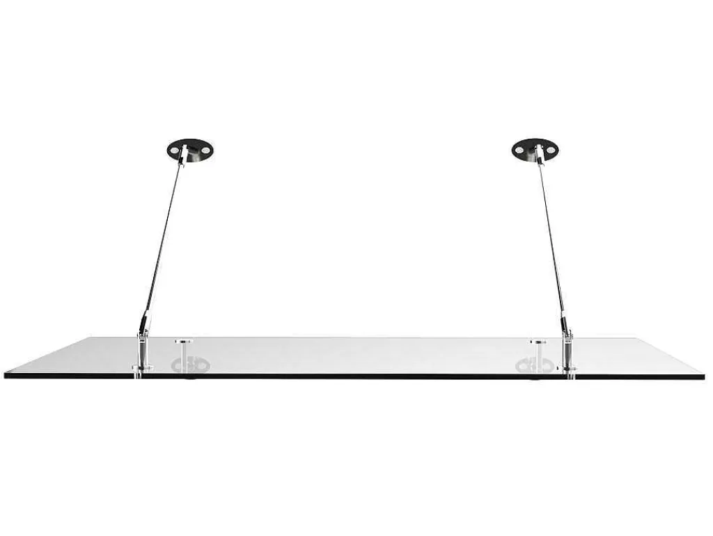 Deurluifel Van Roestvrij Staal 150 X 100 Cm Plat En Kantelbaar, Zilver - Rami-Vente-unique