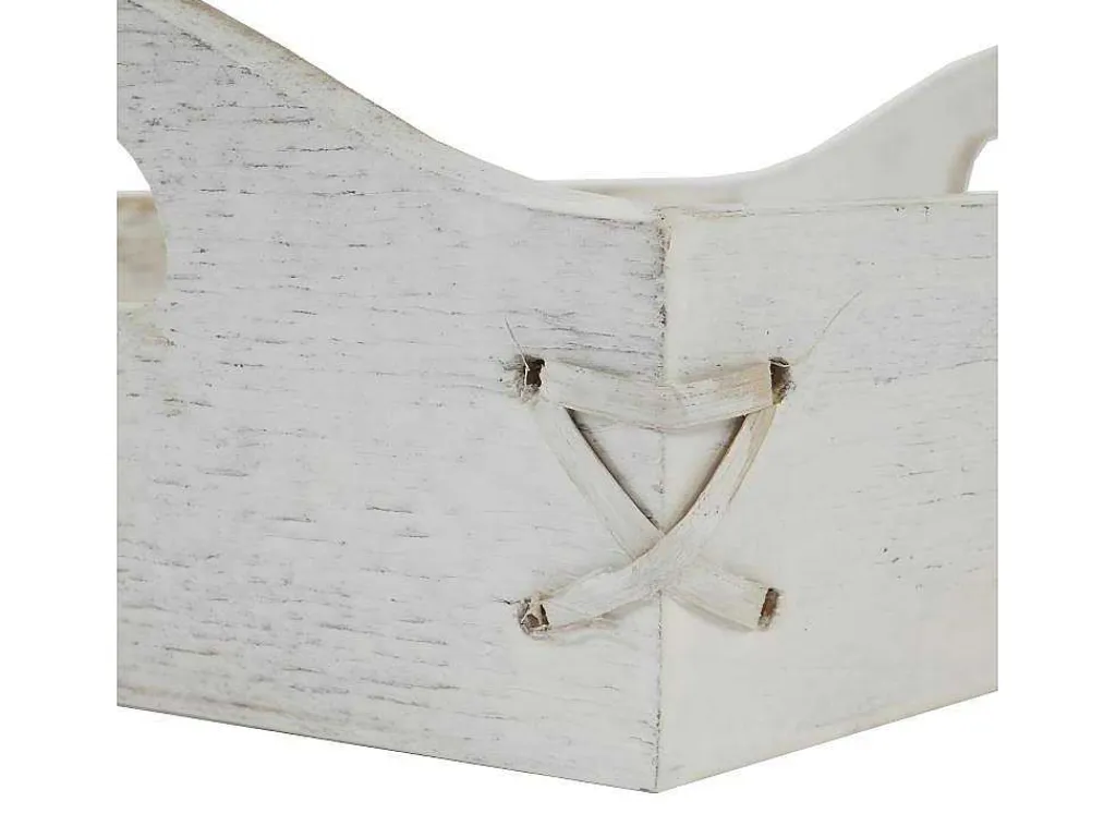 Dienblad Mcw-C50 Shabby Look (Set Van 3), Wit, Shabby-Vente-unique New