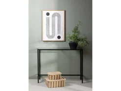 Dipp Sidetable Zwart.-Vente-unique Discount
