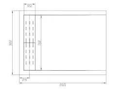 Douchebak Lyros Inclusief Sifon - 1200 X 900 X 40 Mm - Antraciet-Shower & Design Sale