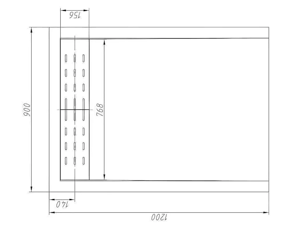 Douchebak Lyros Inclusief Sifon - 1200 X 900 X 40 Mm - Antraciet-Shower & Design Sale