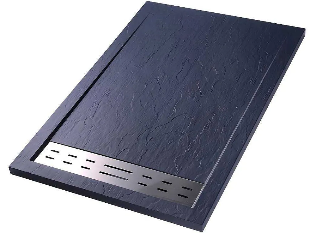Douchebak Lyros Inclusief Sifon - 1200 X 900 X 40 Mm - Antraciet-Shower & Design Sale
