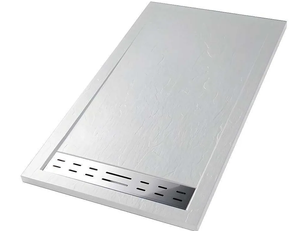 Douchebak Lyros Met Sifon Inbegrepen - 1600X800X40Mm - Wit-Shower & Design Outlet
