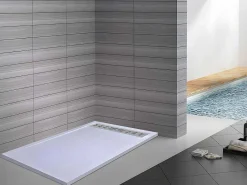Douchebak Lyros Met Sifon Inbegrepen - 1600X800X40Mm - Wit-Shower & Design Outlet