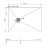 Douchebak Om Te Betegelen Delos 1200X900X40 Mm-Shower & Design Hot