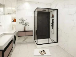 Douchecabine Massagefunctie - Omkeerbare Installatie - L110 X B80 X H215 Cm - Fomira-Shower & Design Online