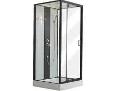 Douchecabine Met Massagestralen Primea - 2 Zones Met Massagestralen - L90 X D90 X H215 Cm - Tropische Regenfunctie En Handdouchekop-Shower & Design Best