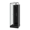 Douchecabine Met Omkeerbare Plaatsingsrichting En Aanpasbare Hoogte - Zwart - L90 X B90 X H213/232 Cm - Damilu-Shower & Design Best
