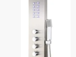 Douchekolom Felicita Met Thermostaatkraan, Balneotherapie En Led-Verlichting - 20*165 Cm-Shower & Design Best
