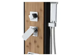 Douchekolom Met Massagestralen Dalima - Tropische Regen - Bamboepaneel - 22 X 145Cm-Shower & Design Discount