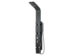 Douchekolom Met Massagestralen Evana - Zwart - 45 X 150 Cm-Shower & Design New