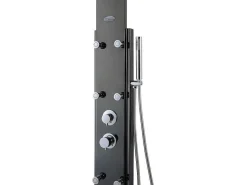 Douchekolom Met Massagestralen Evana - Zwart - 45 X 150 Cm-Shower & Design New