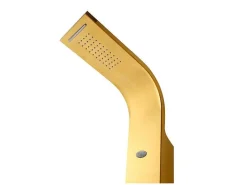 Douchekolom Met Thermostaatkraan En Massagestralen Josta - Goud - 45 X 150 Cm-Shower & Design Best