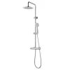Douchekolom Met Thermostaatkraan Van Verchroomd Roestvrij Staal Ateya - 126 Cm-Shower & Design Online