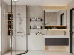 Douchekolom Met Thermostaatkraan Van Verchroomd Roestvrij Staal Ateya - 126 Cm-Shower & Design Online